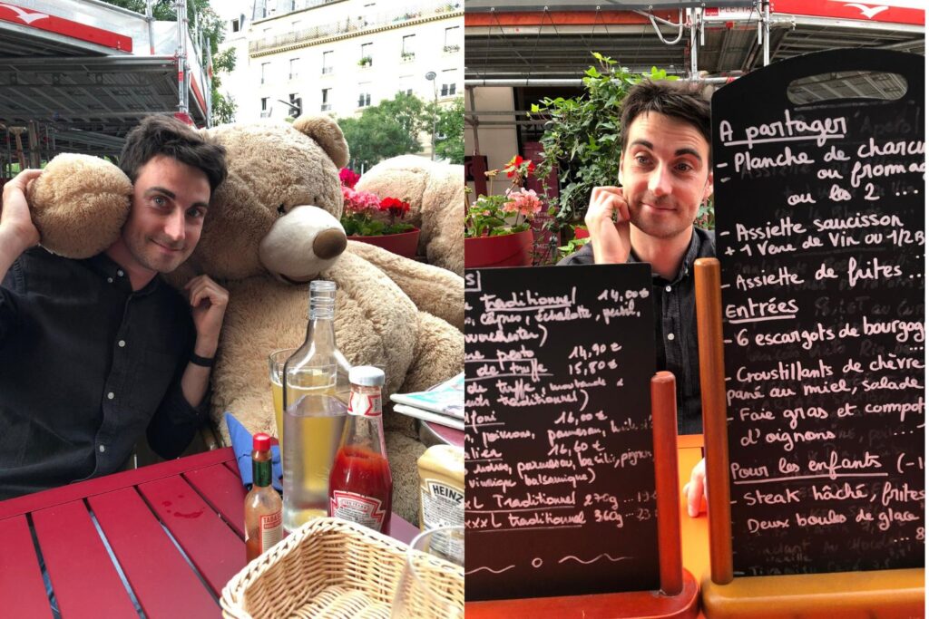 Bild 1: Auch im „Les Frangins“ gibt es immer einen Bären als Tischnachbarn Bild 2: „Klassisch oder Koreanisch...?“ Im „Les Frangins“ hat man die Qual der Wahl © Aus Paris